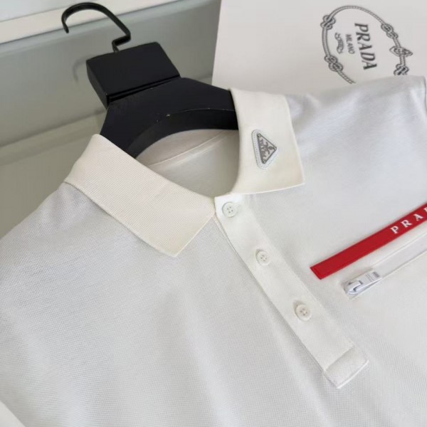 Prada latest 2025 lapel zipper pocket red label