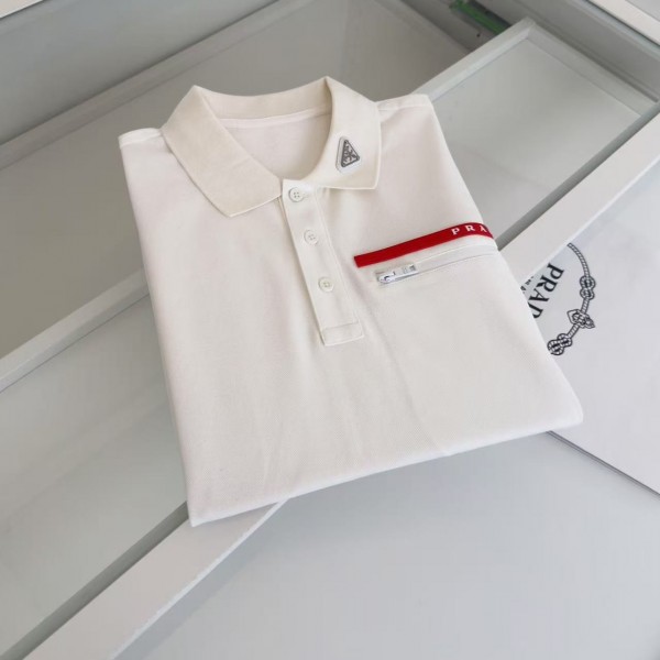 Prada latest 2025 lapel zipper pocket red label