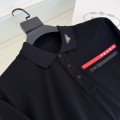 「#4989」Prada latest 2025 lapel zipper pocket red label