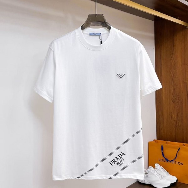 「#4990」Prada 2025 new round neck T-shirt