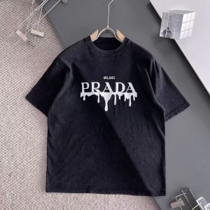 「#4991」Prada 2025 new round neck T-shirt
