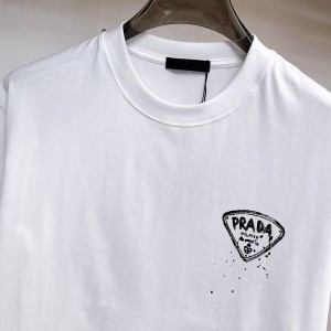 「#4992」Prada 2025 new printed cotton T-shirt