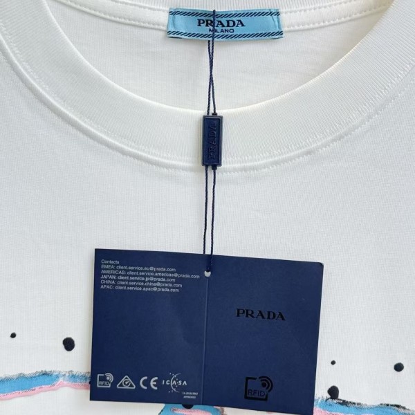 Prada 2025 new printed cotton T-shirt