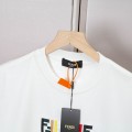 「#5017」Fendi 2025 Spring and Summer New Embroidered Casual Short Sleeves