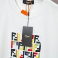 「#5017」Fendi 2025 Spring and Summer New Embroidered Casual Short Sleeves