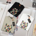 「#5017」Fendi 2025 Spring and Summer New Embroidered Casual Short Sleeves