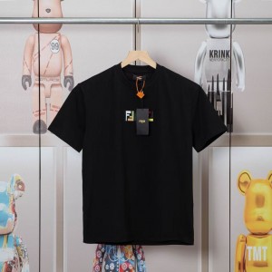 「#5018」Fendi 2025 Spring and Summer New Embroidered Casual Short Sleeves