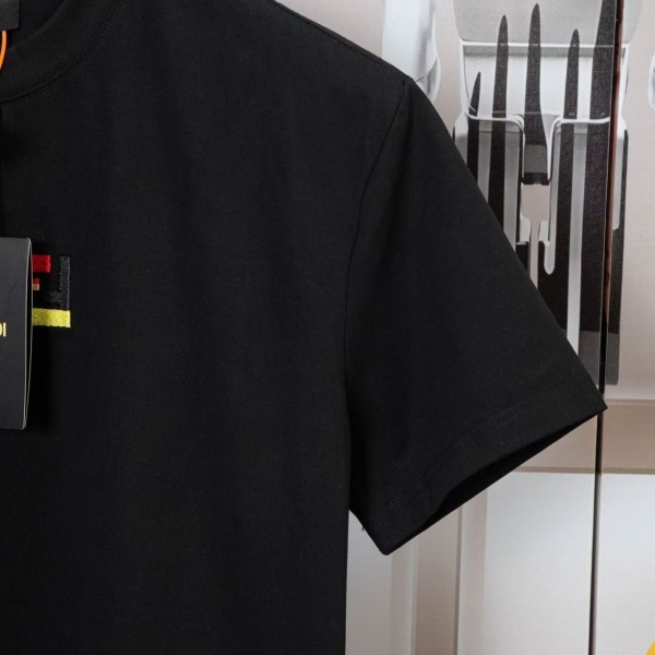 Fendi 2025 Spring and Summer New Embroidered Casual Short Sleeves
