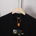 「#5018」Fendi 2025 Spring and Summer New Embroidered Casual Short Sleeves