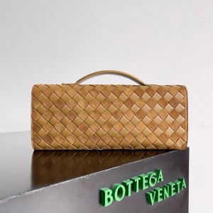 「#5022」BOTTECA VENETA uses exquisite craftsmanship intreccio woven imported sheepskin evening clutch bag Si