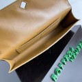 「#5022」BOTTECA VENETA uses exquisite craftsmanship intreccio woven imported sheepskin evening clutch bag Si