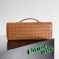 「#5023」BOTTECA VENETA uses exquisite craftsmanship intreccio woven imported sheepskin evening clutch bag Si