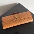 「#5023」BOTTECA VENETA uses exquisite craftsmanship intreccio woven imported sheepskin evening clutch bag Si
