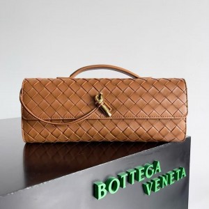 「#5023」BOTTECA VENETA uses exquisite craftsmanship intreccio woven imported sheepskin evening clutch bag Si
