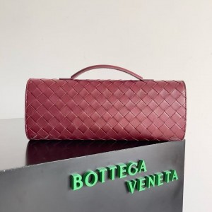 「#5025」BOTTECA VENETA uses exquisite craftsmanship intreccio woven imported sheepskin evening clutch bag Si