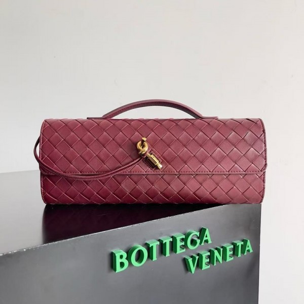「#5025」BOTTECA VENETA uses exquisite craftsmanship intreccio woven imported sheepskin evening clutch bag Si
