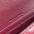 「#5025」BOTTECA VENETA uses exquisite craftsmanship intreccio woven imported sheepskin evening clutch bag Si