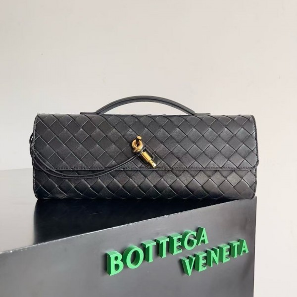 「#5026」BOTTECA VENETA uses exquisite craftsmanship intreccio woven imported sheepskin evening clutch bag Si