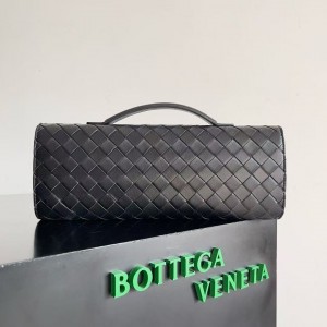 「#5026」BOTTECA VENETA uses exquisite craftsmanship intreccio woven imported sheepskin evening clutch bag Si