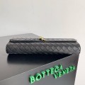「#5026」BOTTECA VENETA uses exquisite craftsmanship intreccio woven imported sheepskin evening clutch bag Si