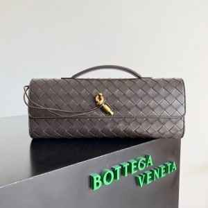 「#5027」BOTTECA VENETA uses exquisite craftsmanship intreccio woven imported sheepskin evening clutch bag Si