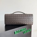「#5027」BOTTECA VENETA uses exquisite craftsmanship intreccio woven imported sheepskin evening clutch bag Si