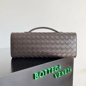 「#5027」BOTTECA VENETA uses exquisite craftsmanship intreccio woven imported sheepskin evening clutch bag Si