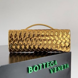 「#5028」BOTTECA VENETA uses exquisite craftsmanship intreccio weaving imported lacquered cowhide leather eve
