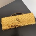 「#5028」BOTTECA VENETA uses exquisite craftsmanship intreccio weaving imported lacquered cowhide leather eve