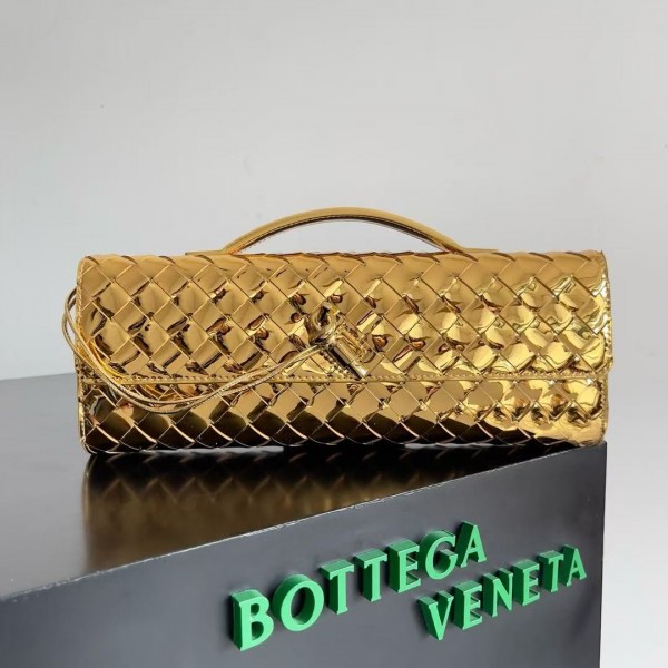 「#5028」BOTTECA VENETA uses exquisite craftsmanship intreccio weaving imported lacquered cowhide leather eve