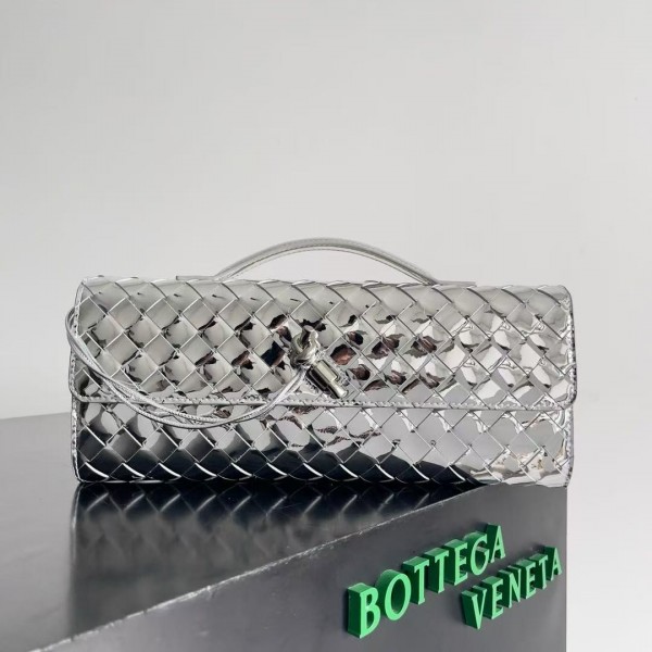 「#5029」BOTTECA VENETA uses exquisite craftsmanship intreccio weaving imported lacquered cowhide leather eve