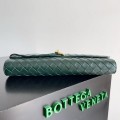 「#5031」BOTTECA VENETA uses exquisite craftsmanship intreccio woven imported sheepskin evening clutch bag Si