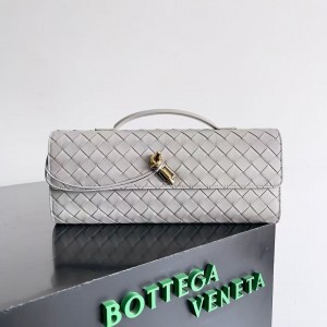 「#5033」BOTTECA VENETA uses exquisite craftsmanship intreccio woven imported sheepskin evening clutch bag Si