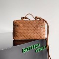 「#5037」BOTTECA VENETA uses exquisite craftsmanship intreccio weaving imported sheepskin leather Crossbody t