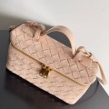 「#5038」BOTTECA VENETA uses exquisite craftsmanship intreccio weaving imported sheepskin leather Crossbody t