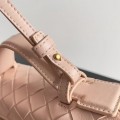 「#5038」BOTTECA VENETA uses exquisite craftsmanship intreccio weaving imported sheepskin leather Crossbody t