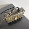 「#5041」BOTTECA VENETA uses exquisite craftsmanship intreccio weaving imported sheepskin leather Crossbody t