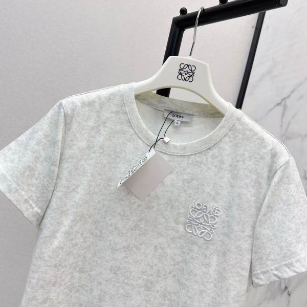 Loewe SpringSummer new embroidered logo short-sleeved T-shirt