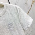 「#5045」Loewe SpringSummer new embroidered logo short-sleeved T-shirt