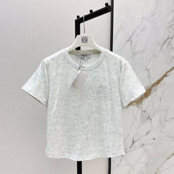 「#5045」Loewe SpringSummer new embroidered logo short-sleeved T-shirt
