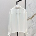 「#5046」Loewe SpringSummer new embroidered smooth style loose acetate shirt