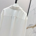 「#5046」Loewe SpringSummer new embroidered smooth style loose acetate shirt