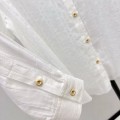 「#5051」Loewe SpringSummer new vintage woven striped loose shirt