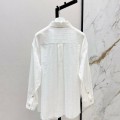 「#5051」Loewe SpringSummer new vintage woven striped loose shirt