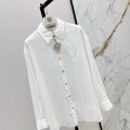 「#5051」Loewe SpringSummer new vintage woven striped loose shirt