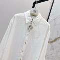 「#5051」Loewe SpringSummer new vintage woven striped loose shirt