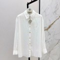 「#5051」Loewe SpringSummer new vintage woven striped loose shirt