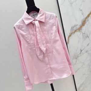 「#5052」Loewe SpringSummer new pleated knot shirt