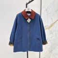 「#5054」Loewe Spring and Summer New Color-blocking Series Lapel Mid-length Casual Jacket