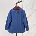 「#5054」Loewe Spring and Summer New Color-blocking Series Lapel Mid-length Casual Jacket